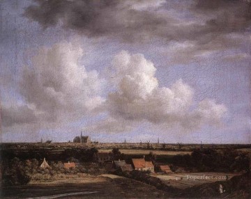 Jacob van Ruisdael Painting - Landscape With A View Of Haarlem Jacob Isaakszoon van Ruisdael